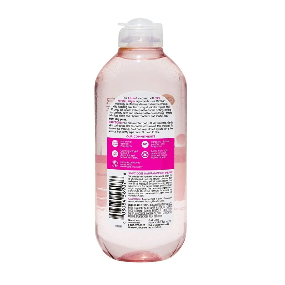 🔮3/$15 Garnier SkinActive Micellar Cleansing Water with Rose Water - Picture 5 of 10